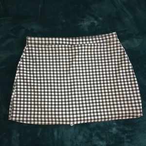 Gingham Skort